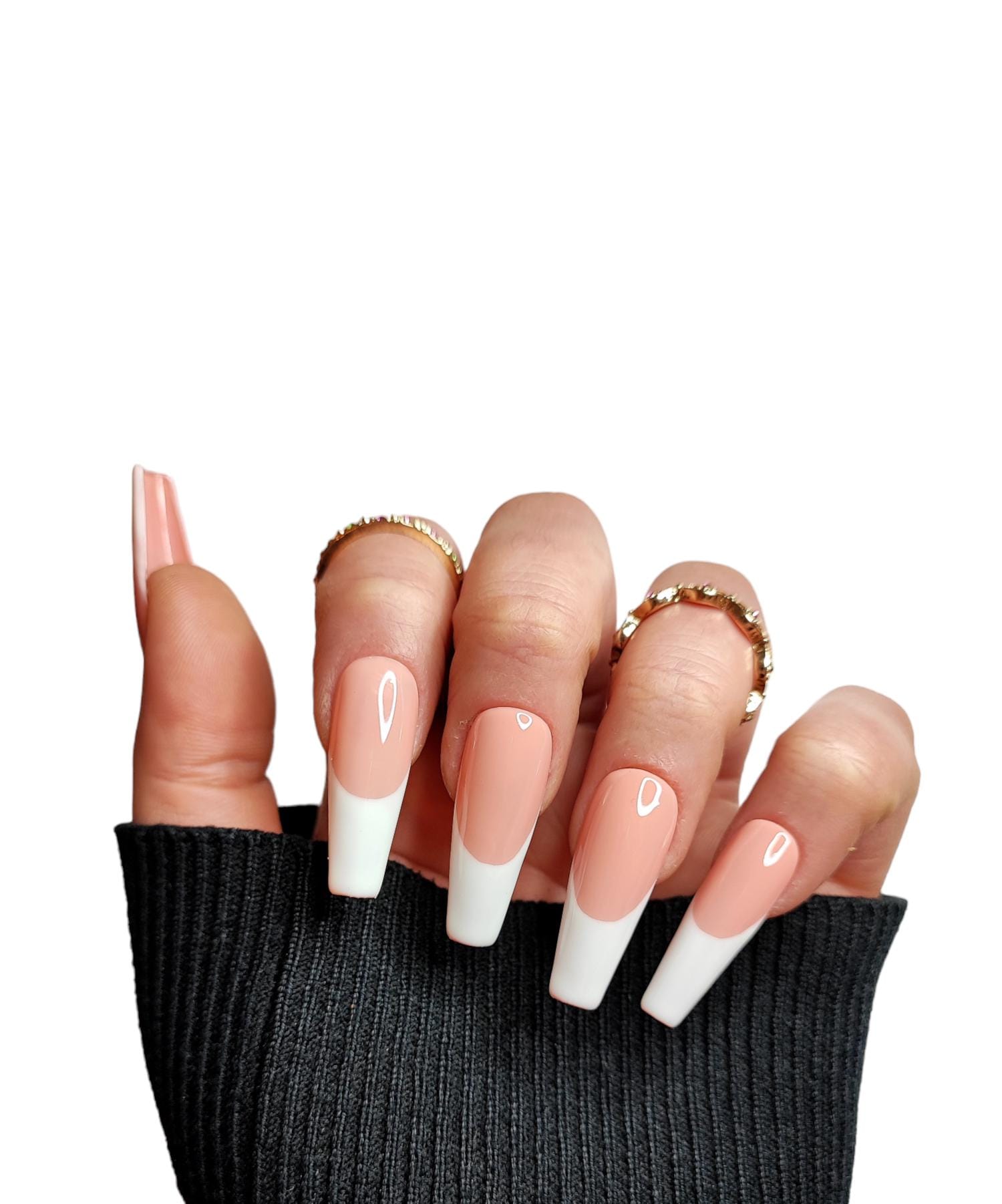 Press-On Nägel Weiß French | Elegante Kunstnägel Handgemacht Wiederverwendbar Maniküre Press-On Nägel Weiß French | Elegante Kunstnägel Handgemacht Wiederverwendbar Maniküre von Etsy - MEVANAILS