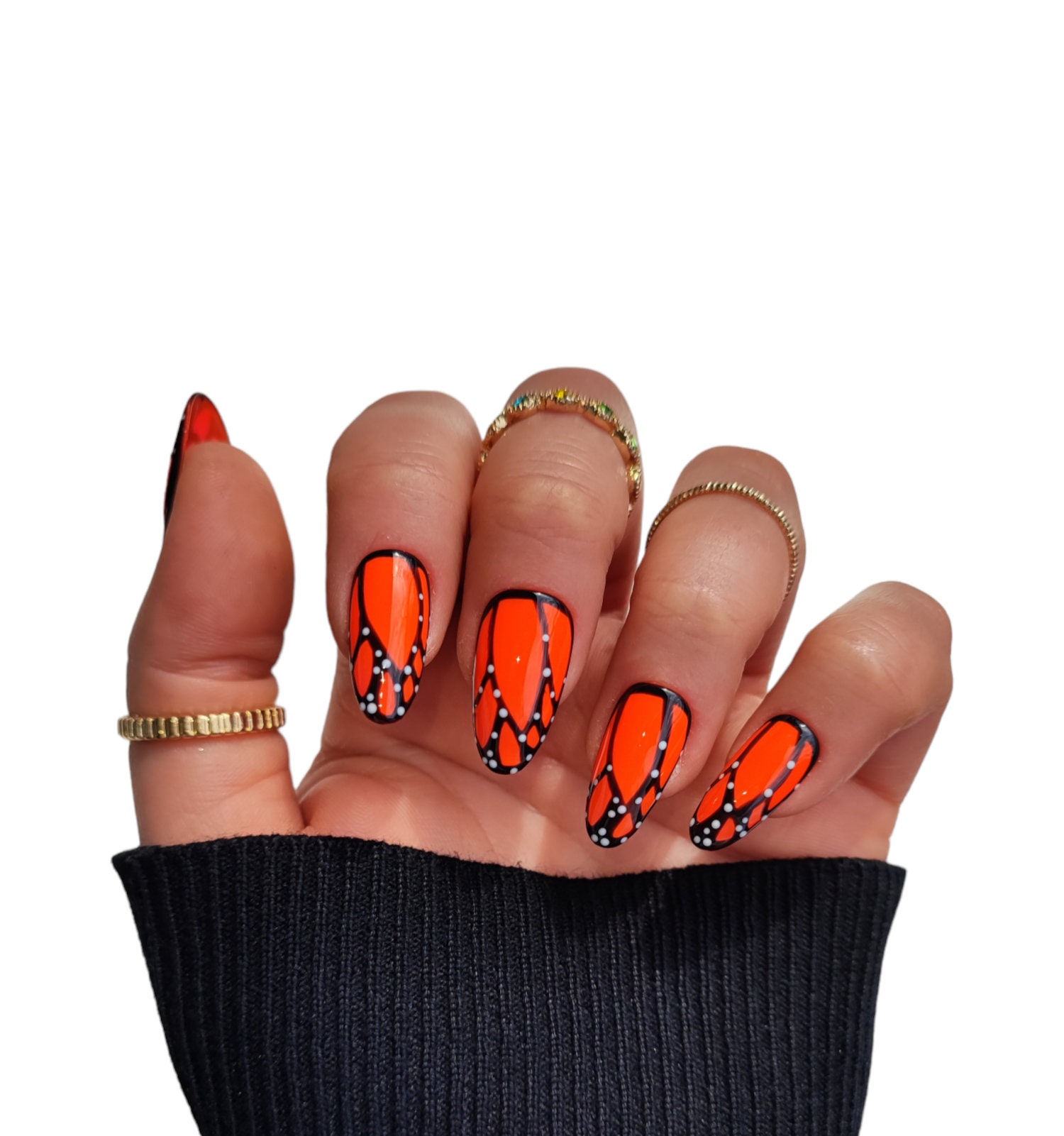 Press On Nails Sommer Neon Orange Press On Nails Sommer Neon Orange von Etsy - MEVANAILS