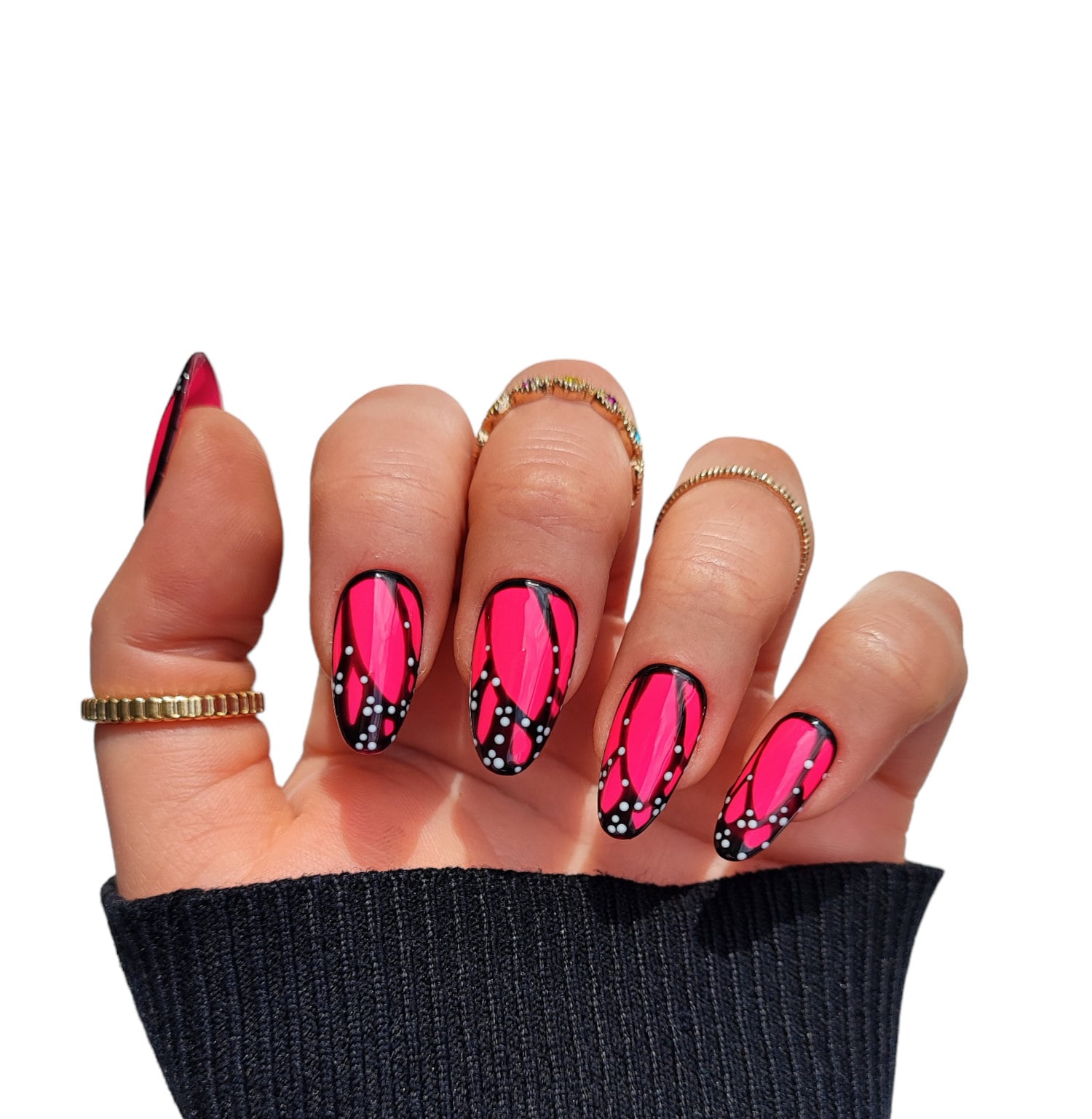 Press On Nails Sommer Neon Pink Press On Nails Sommer Neon Pink von Etsy - MEVANAILS