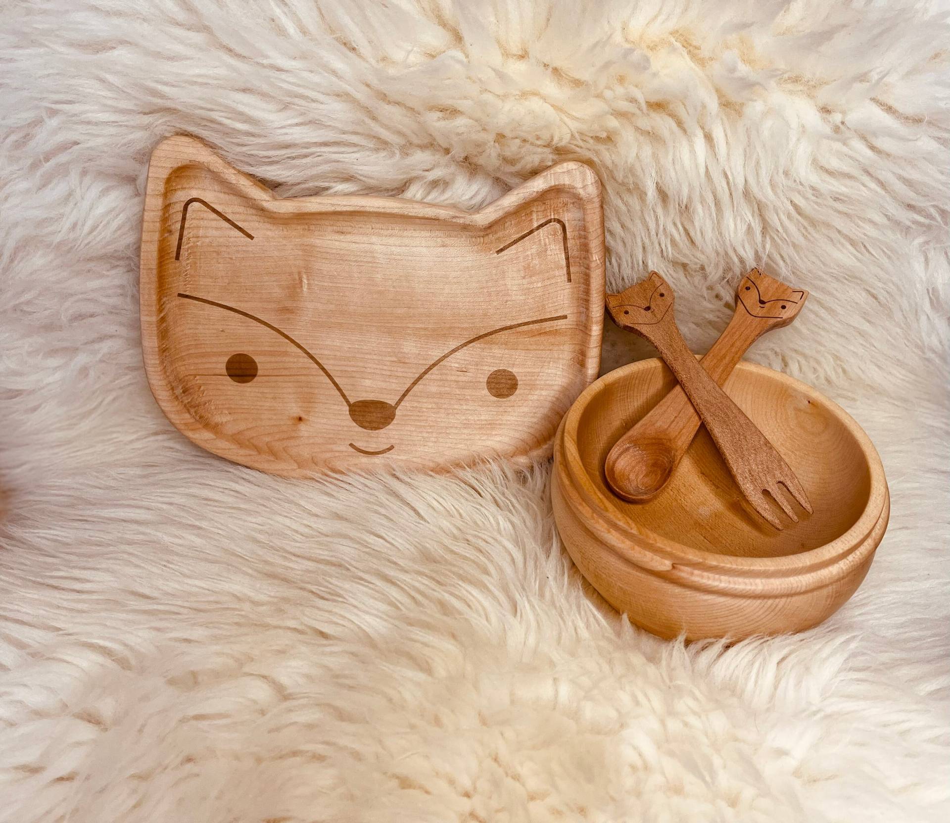 Holzteller-Set Fuchs, Panda, Regenbogen, Löwenbaby, Bärchen, Holzbesteck, Holzschale, Kinderteller, Kinderschale Holzteller-Set Fuchs, Panda, Regenbogen, Löwenbaby, Bärchen, Holzbesteck, Holzschale, Kinderteller, Kinderschale von Etsy - MIMWOODde