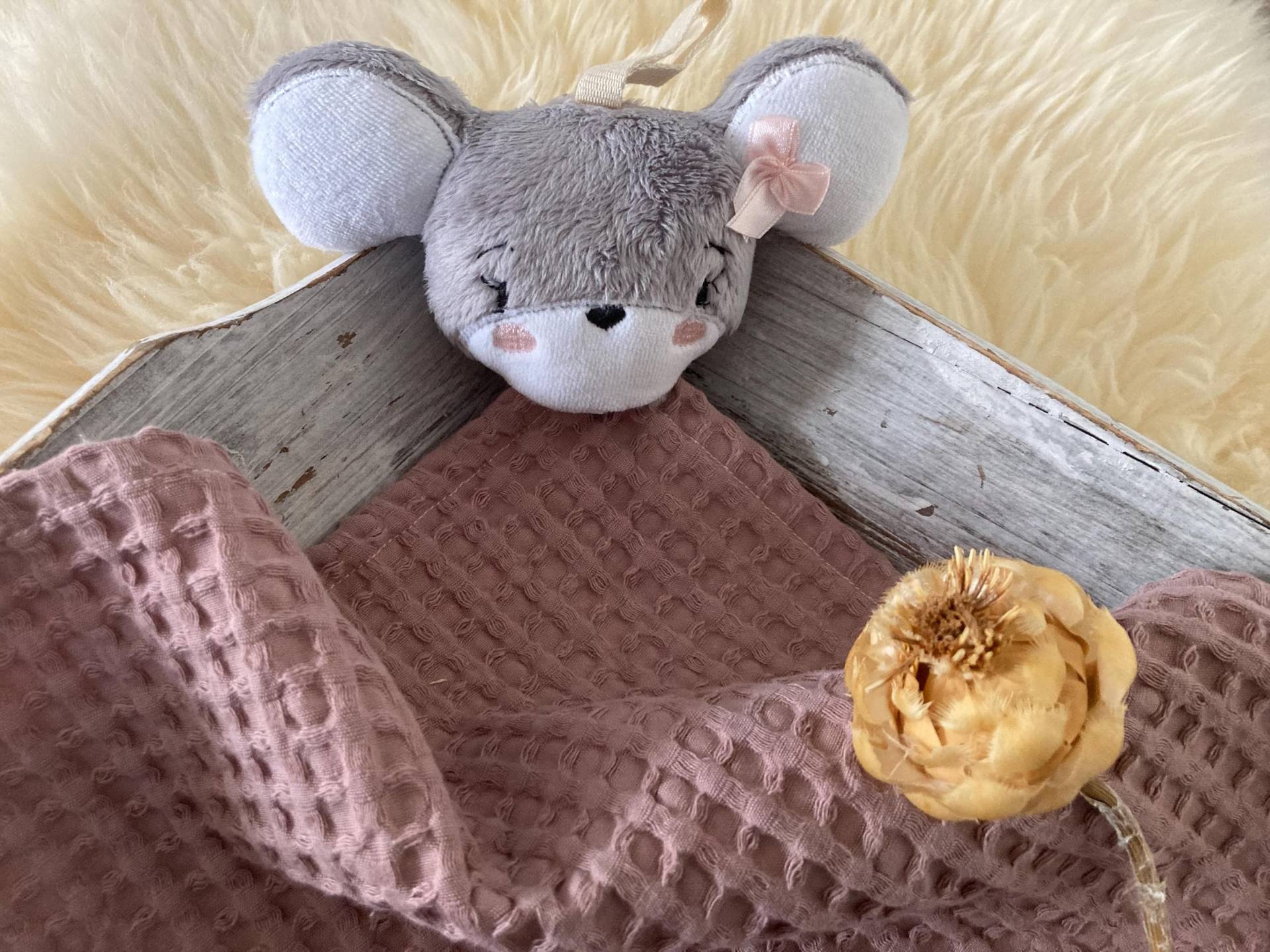 Maus Schmusetuch, Mit Namen Personalisiert, Schnuffeltuch Kuscheltuch Für Baby, Waffelpique, Geburtsgeschenk von Etsy - MImMIDesigns