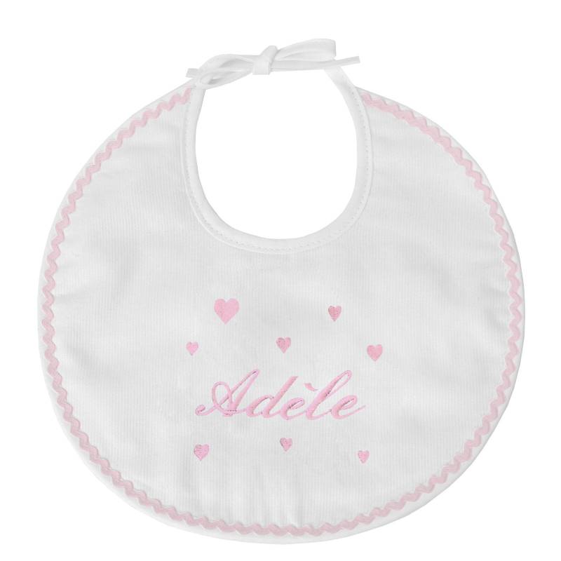 Personalisierte Geburts-Lätzchen-Herzen von Etsy - MONCADEAUBEBE