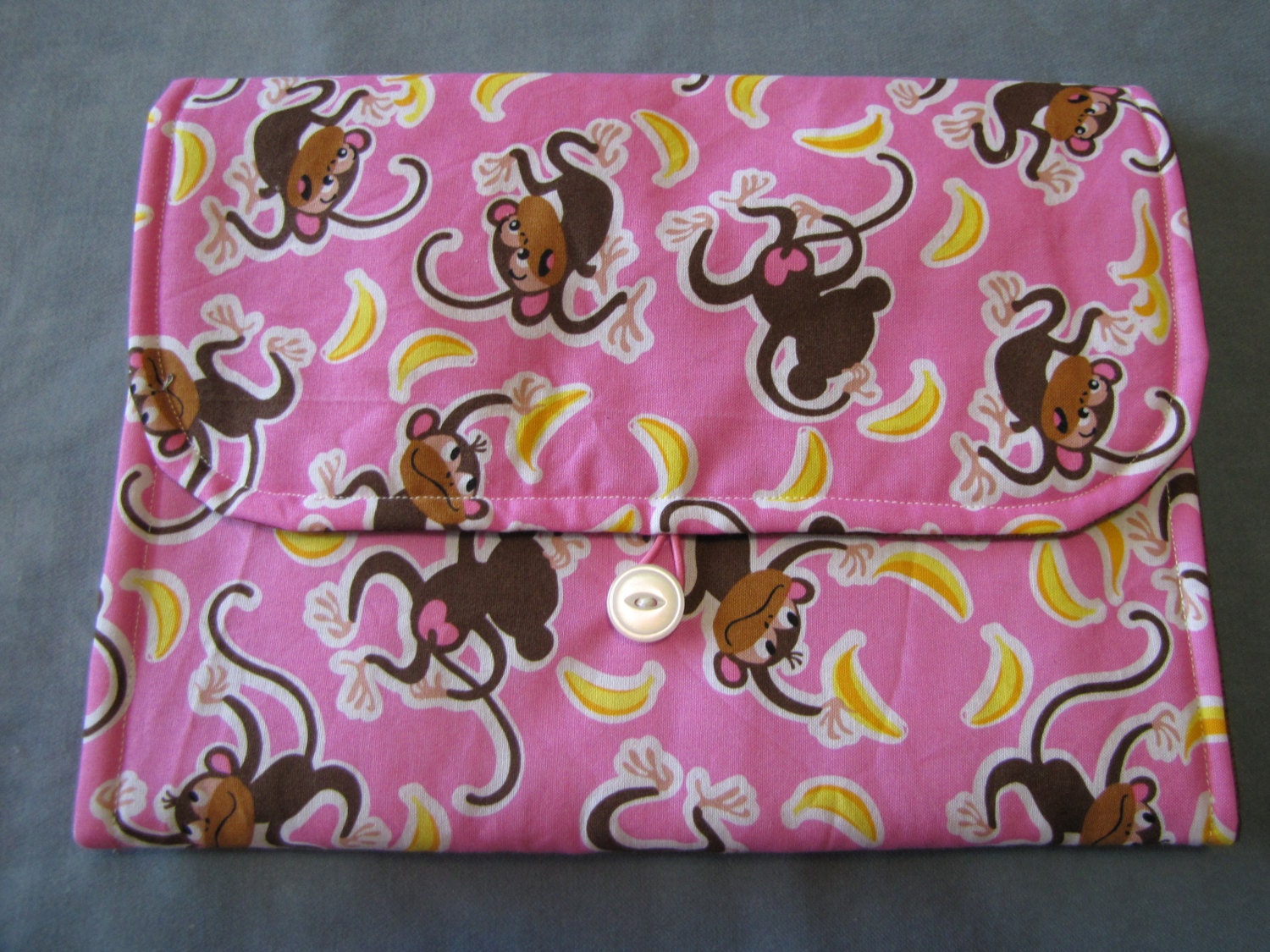 Affe Windel Wickelmatte Pink Und Braun - Als Clutch Verwenden von Etsy - MTQuiltedTreasures