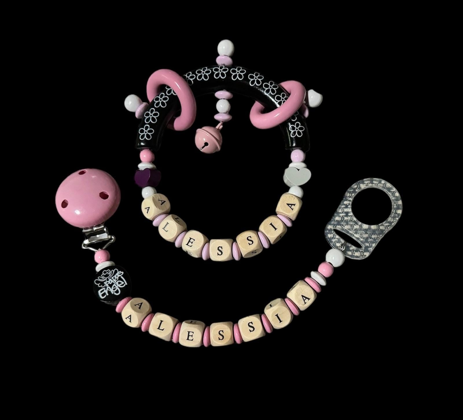 Schnullerkette, Babygeschenkset, Greifring, Personalisiert von Etsy - MaJoHandmadeShop