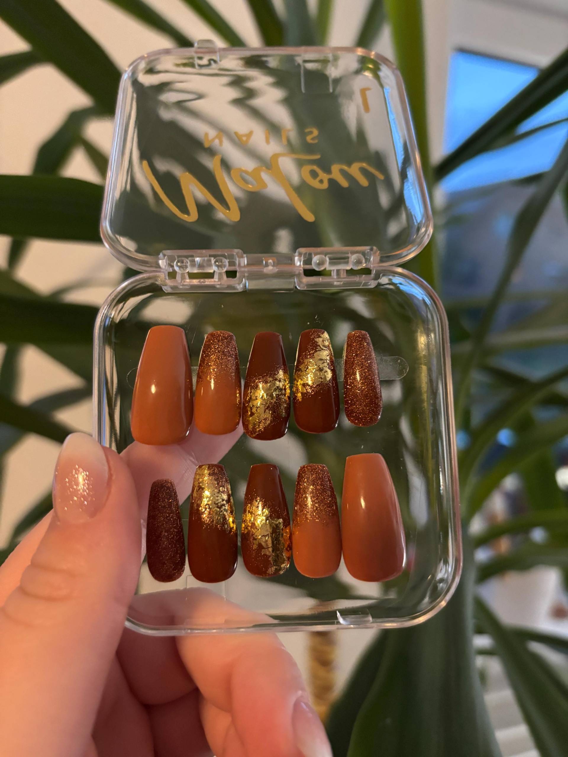 Press On Nails "Cappuccino Glimmer" Press On Nails "Cappuccino Glimmer" von Etsy - MaLouNails
