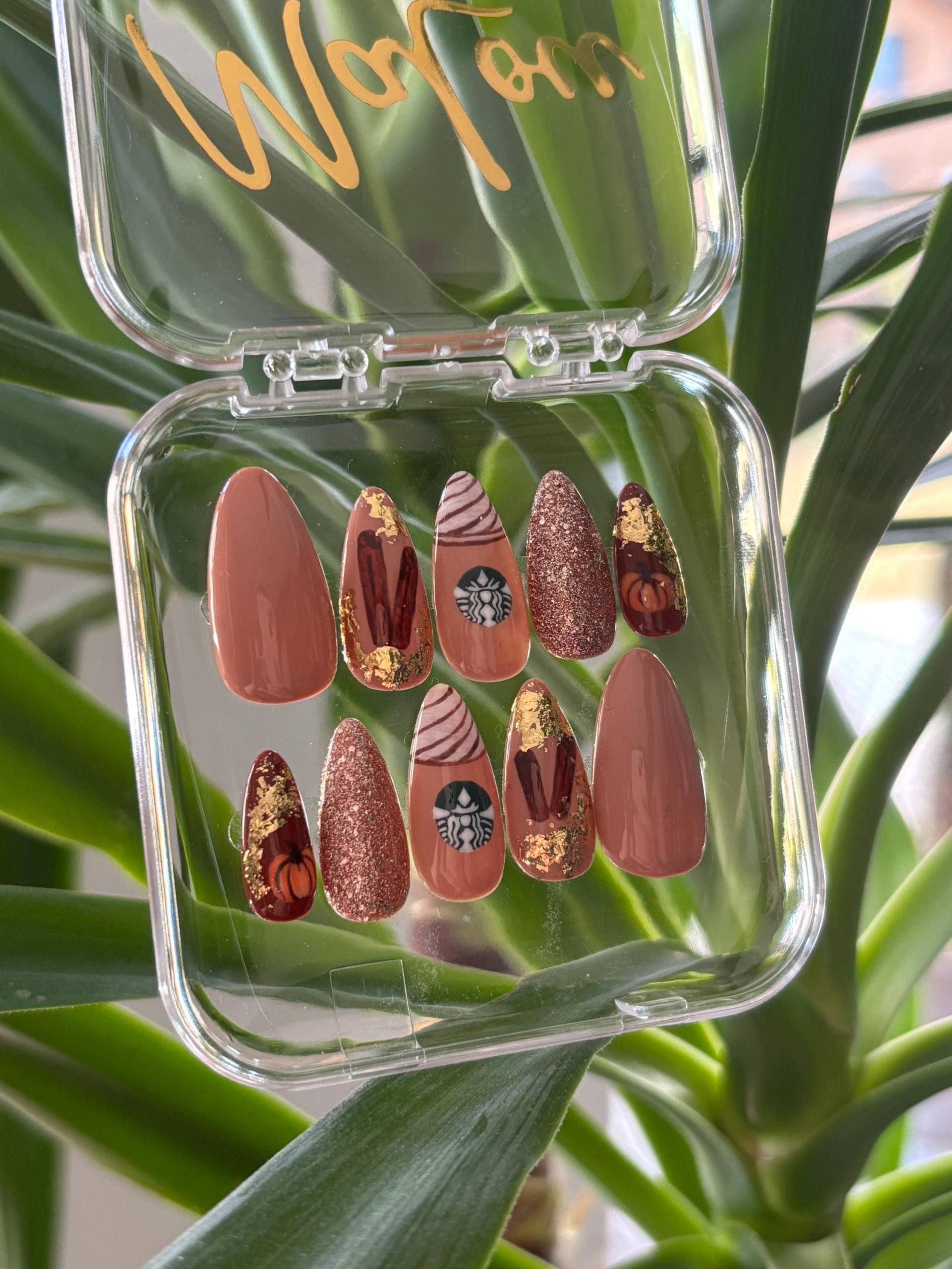Press On Nails "Pumpkin Spice" Press On Nails "Pumpkin Spice" von Etsy - MaLouNails
