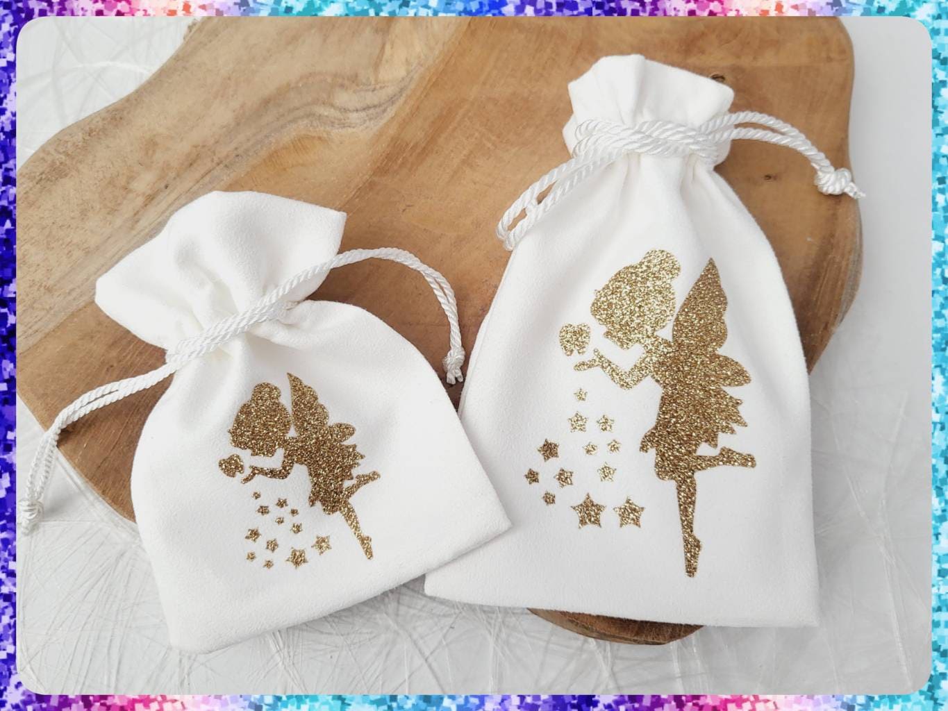 Samtbeutel Geschenkbeutel Säckchen Zahnfee Gold von Etsy - MaMiasKreativzauber