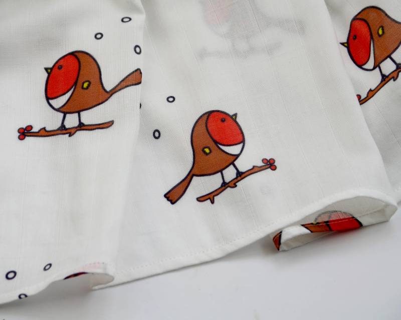Rotkehlchen Vogel Bambus-Baumwoll-Pucktuch Leichtes Wrap Für Neugeborene von Etsy - MadPacBabies
