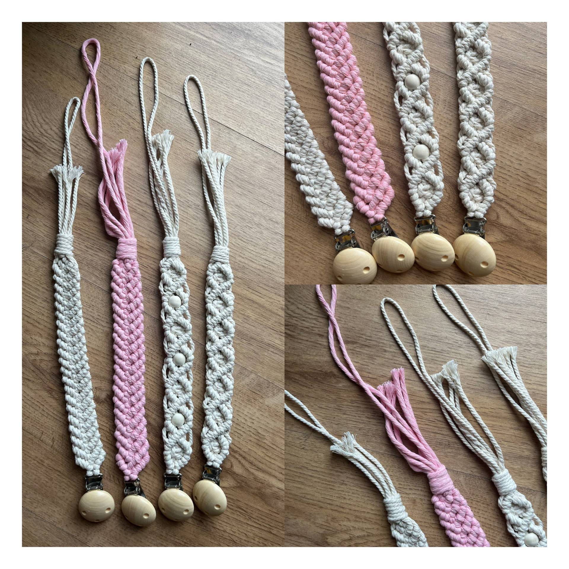 Schnuller Kette, Makramee Kette Schnuller Kette, Makramee Kette von Etsy - MadamBroschkina