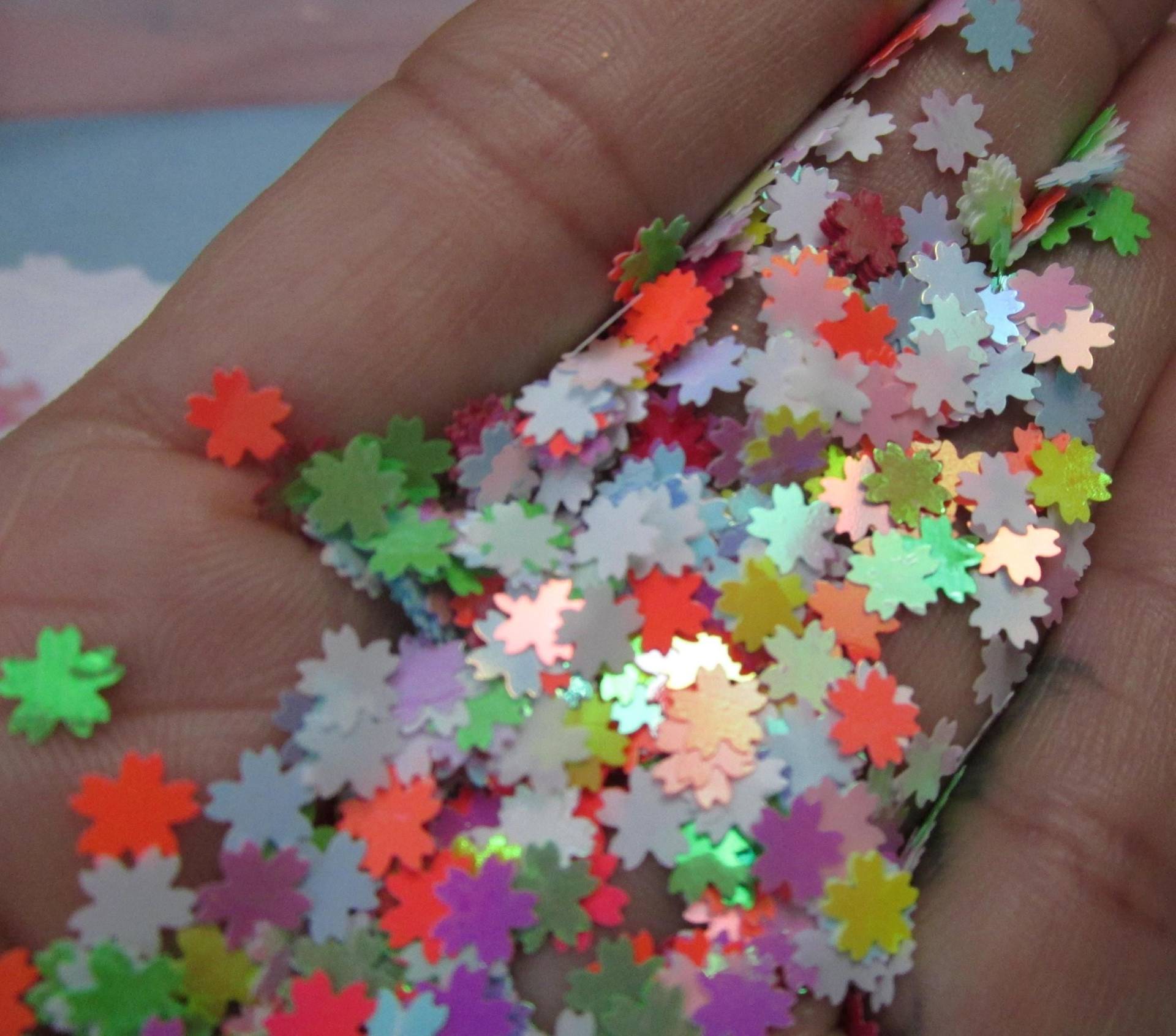 Kirschblüten Blumen Pailletten Nail Art Craft Liefert Glitter Formen von Etsy - Made2GlitterCookie