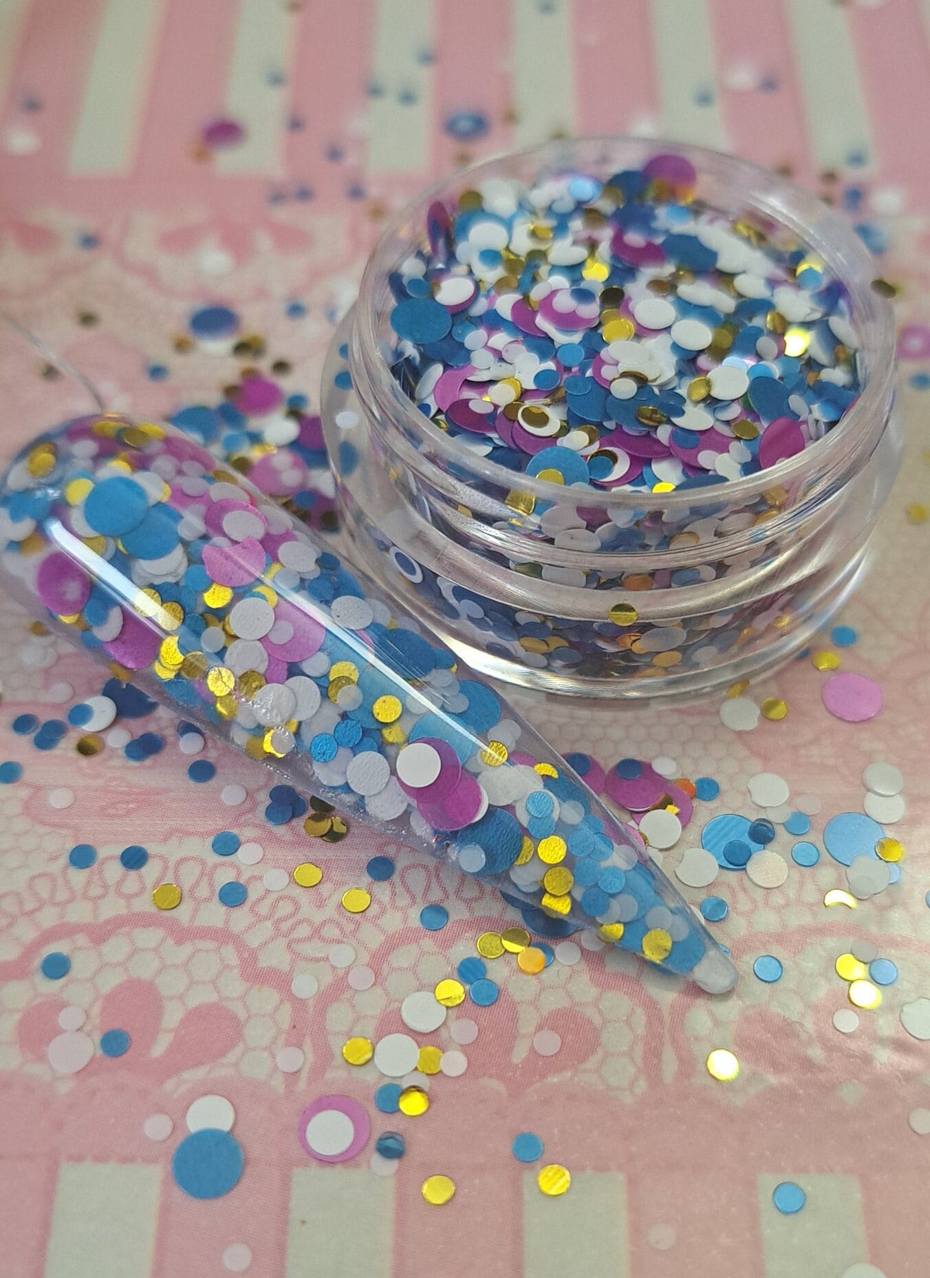 Lotty Dotty Holographic/Matt Mixed Glitter Punkte Nail Art von Etsy - Made2GlitterCookie