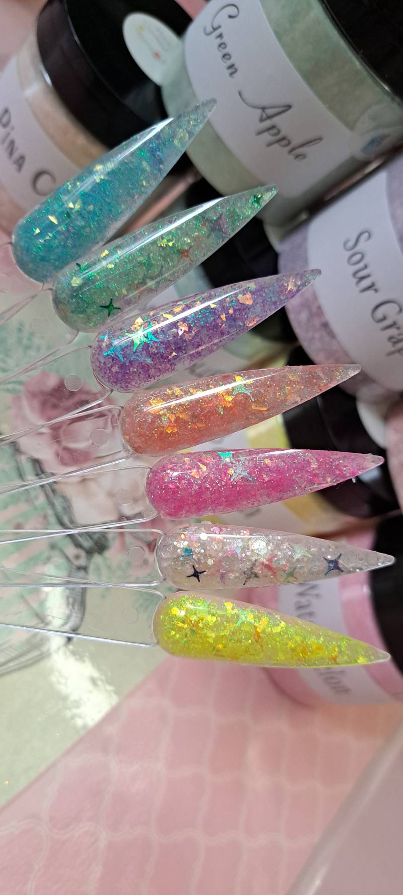 Irisierende Glitzer Mix Acrylnägel & Basteln Irisierende Glitzer Mix Acrylnägel & Basteln von Etsy - Made2GlitterCookie