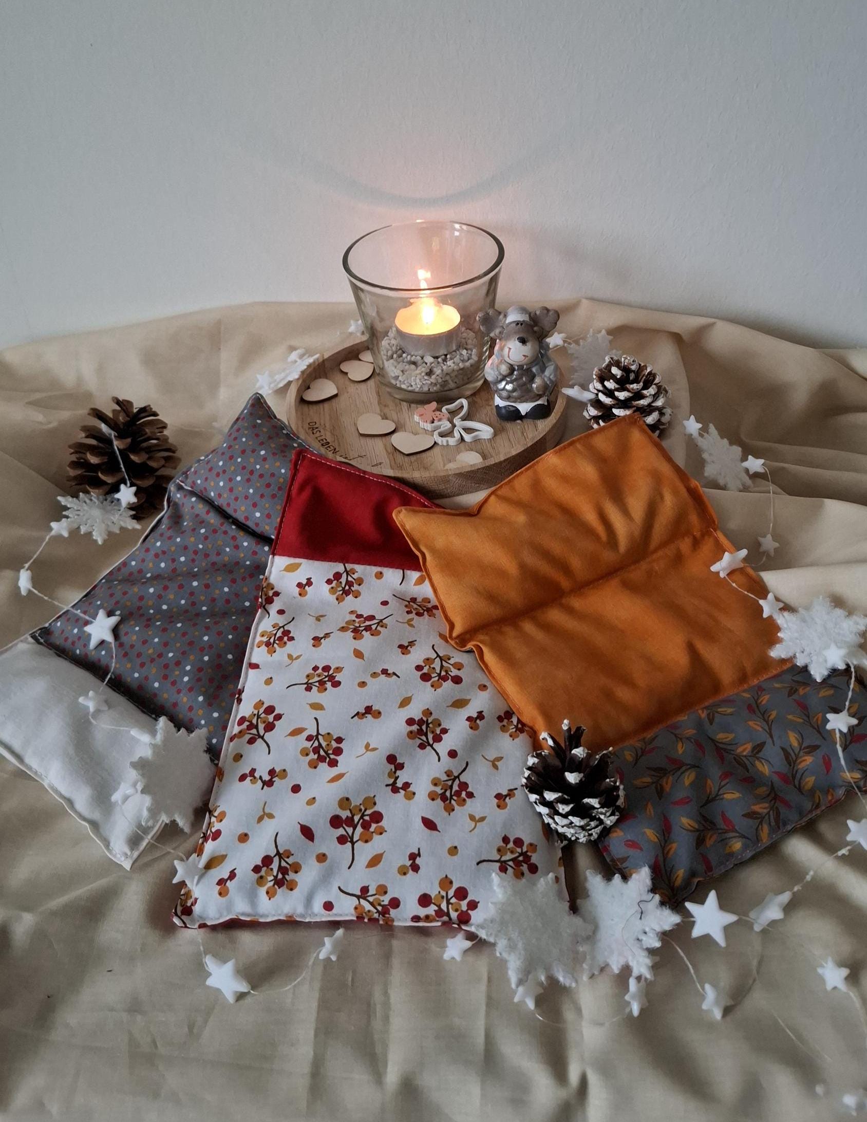 Weihnachtsgeschenk, Wärmekissen, Rapssamenkissen, Geburtstagsgeschenk, Last Minute, Mitbringsel von Etsy - MadeByManu63