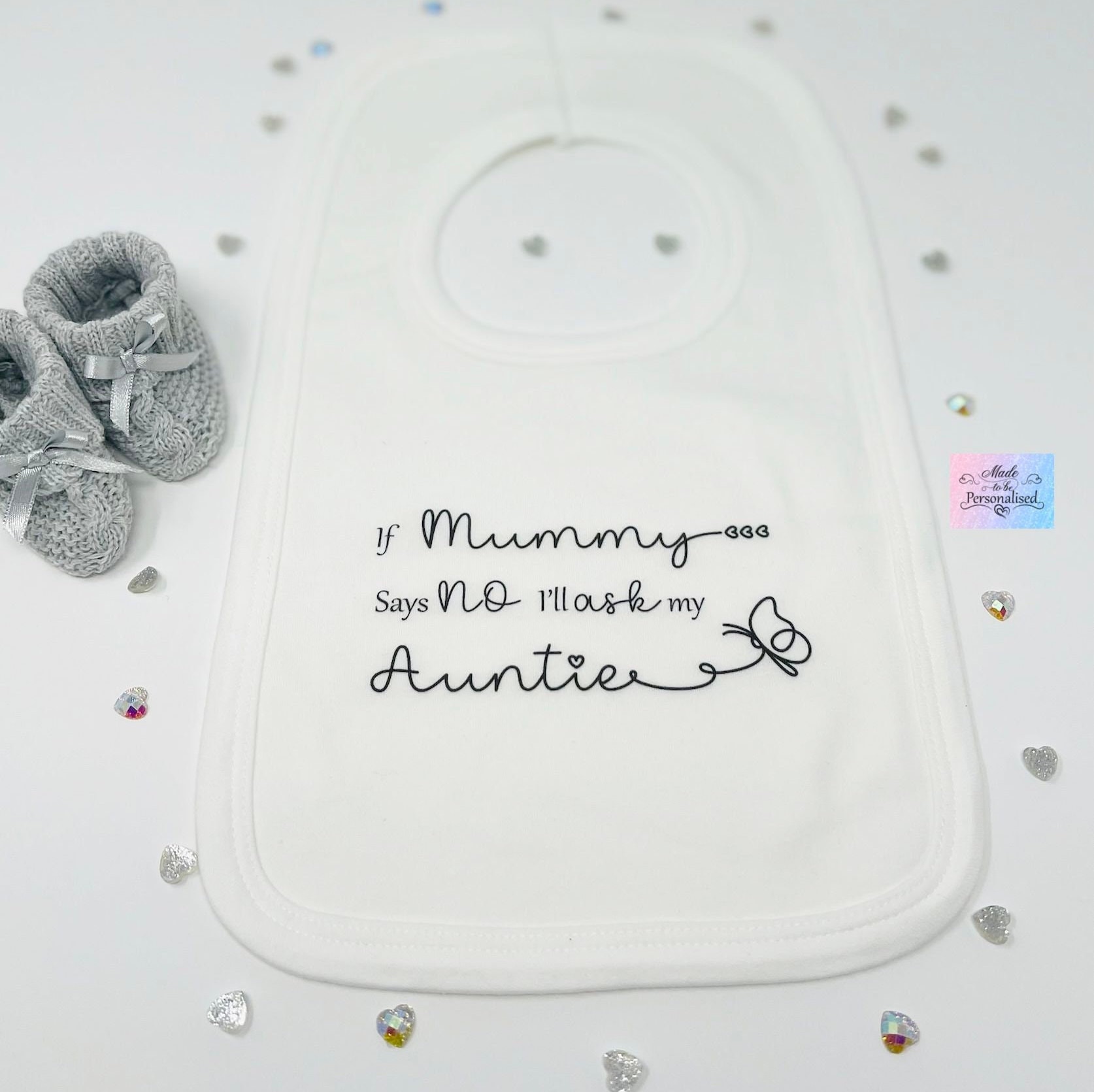 Personalisierte Baby-Lätzchen, Baby-Dusche-Geschenk, Neues Babygeschenk, Weiße Baumwolle Individuelles Geschenk Für Ein Baby, Personalisiertes von Etsy - MadeToBePersonalised