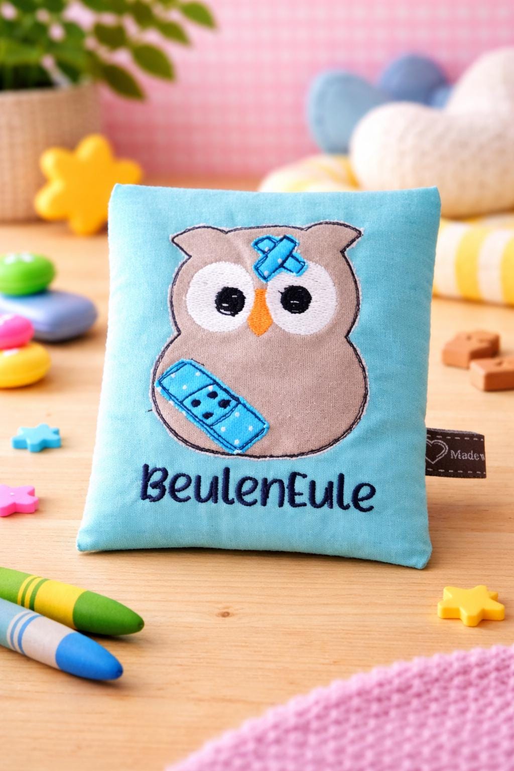 Besticktes Coldpack Eule - Kühlkissen & Wärmekissen Für Kinder | Handmade von Etsy - MadebyCaRaSchweiz