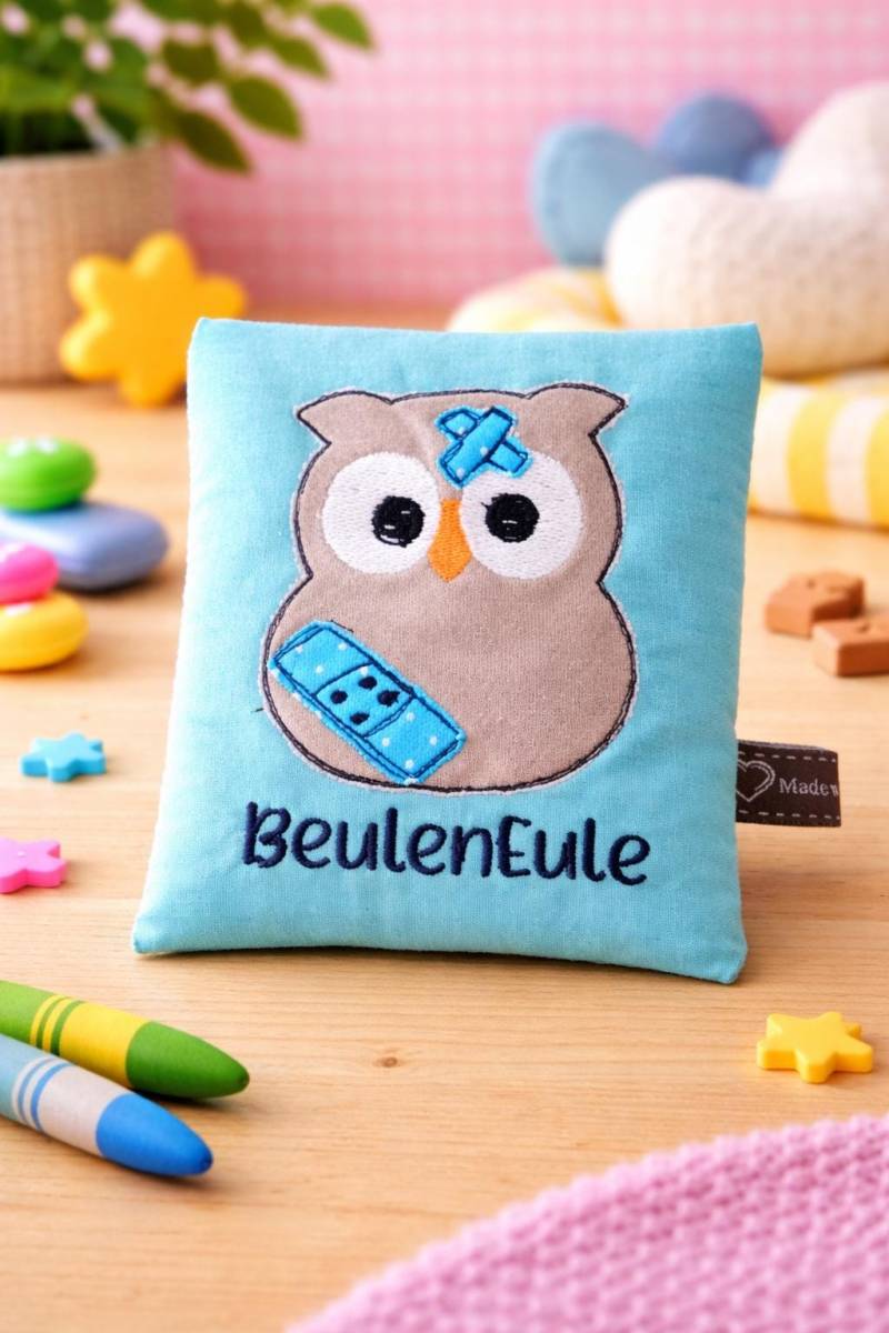 Besticktes Coldpack Eule - Kühlkissen & Wärmekissen Für Kinder | Handmade von Etsy - MadebyCaRaSchweiz