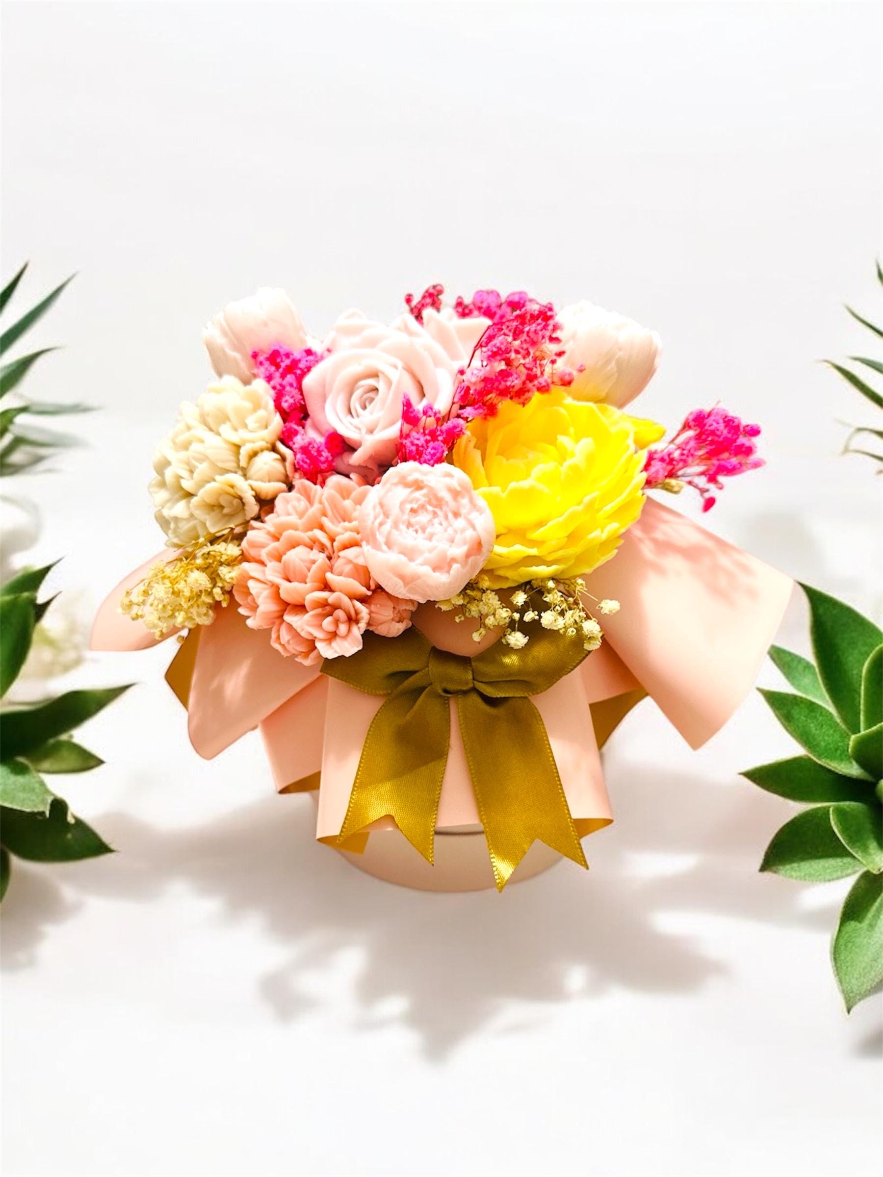 Blumenstrauß/Blumenbox Aus Seife, Muttertagsgeschenk, Geburtstagsgeschenk, Dekorative Blumen Für Den Innenraum von Etsy - MademoiselleHN