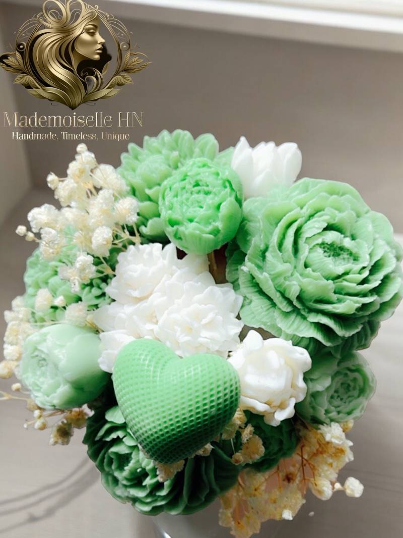 Blumenstrauß Aus Sheabutter Seife, Muttertagsgeschenk, Geburtstagsgeschenk, Dekorative Blumen Für Den Innenraum Fertig Als Geschenk von Etsy - MademoiselleHN