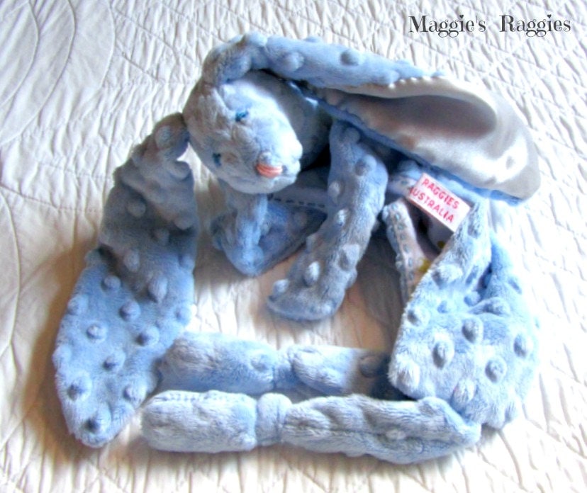 Bluey Der Hase Raggie/Blankie/Sensory Spielen/Kuschelbuddy von Etsy - MaggiesRaggies