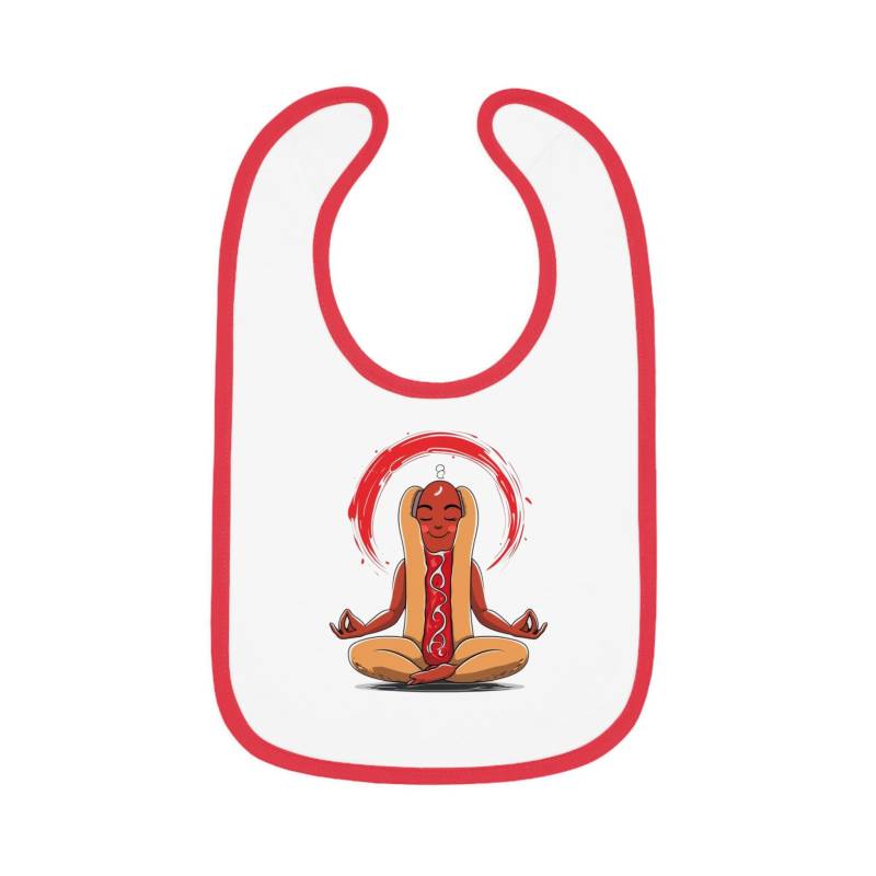 Meditative Hot Dog Baby Bib, Funny Bib For Foodie Babies, Unique Gift Showers, Infant Accessories, Cute Dining von Etsy - MagicPromptsShop