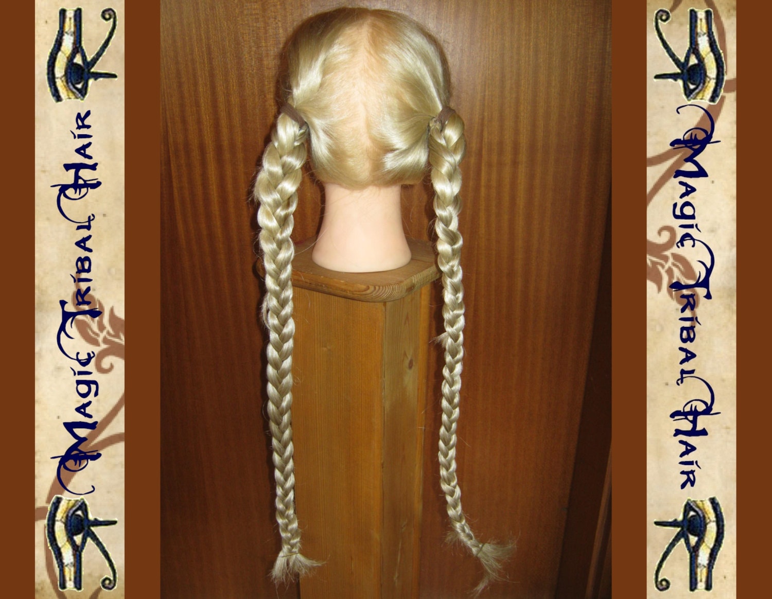 2 X Custom Color Zopf 20 "'/ 50 cm Gewelltes Rapunzel-Haarteil Renaissance Zopf-Zöpfe Mittelalterliche Hochzeit Braut-Haarteil von Etsy - MagicTribalHair