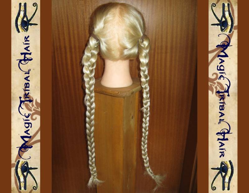 2 X Custom Color Zopf 20 "'/ 50 cm Gewelltes Rapunzel-Haarteil Renaissance Zopf-Zöpfe Mittelalterliche Hochzeit Braut-Haarteil 2 X Custom Color Zopf 20 "'/ 50 cm Gewelltes Rapunzel-Haarteil Renaissance Zopf-Zöpfe Mittelalterliche Hochzeit Braut-Haarteil von Etsy - MagicTribalHair