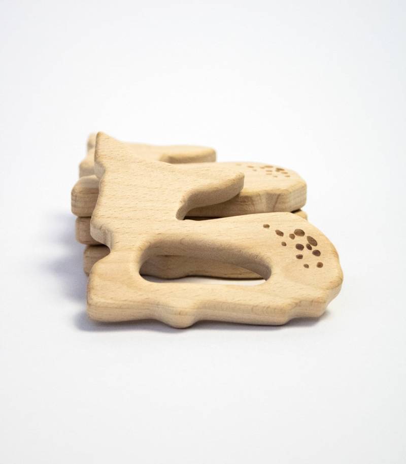 Beißring "Bambi" Aus Buchenholz Beißring "Bambi" Aus Buchenholz von Etsy - MahinaMakramee