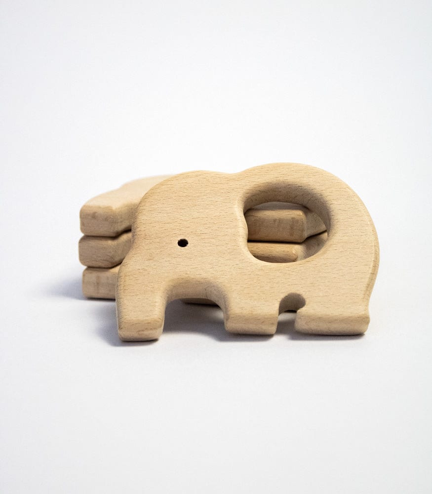 Beißring "Dumbo" Buchenholz von Etsy - MahinaMakramee