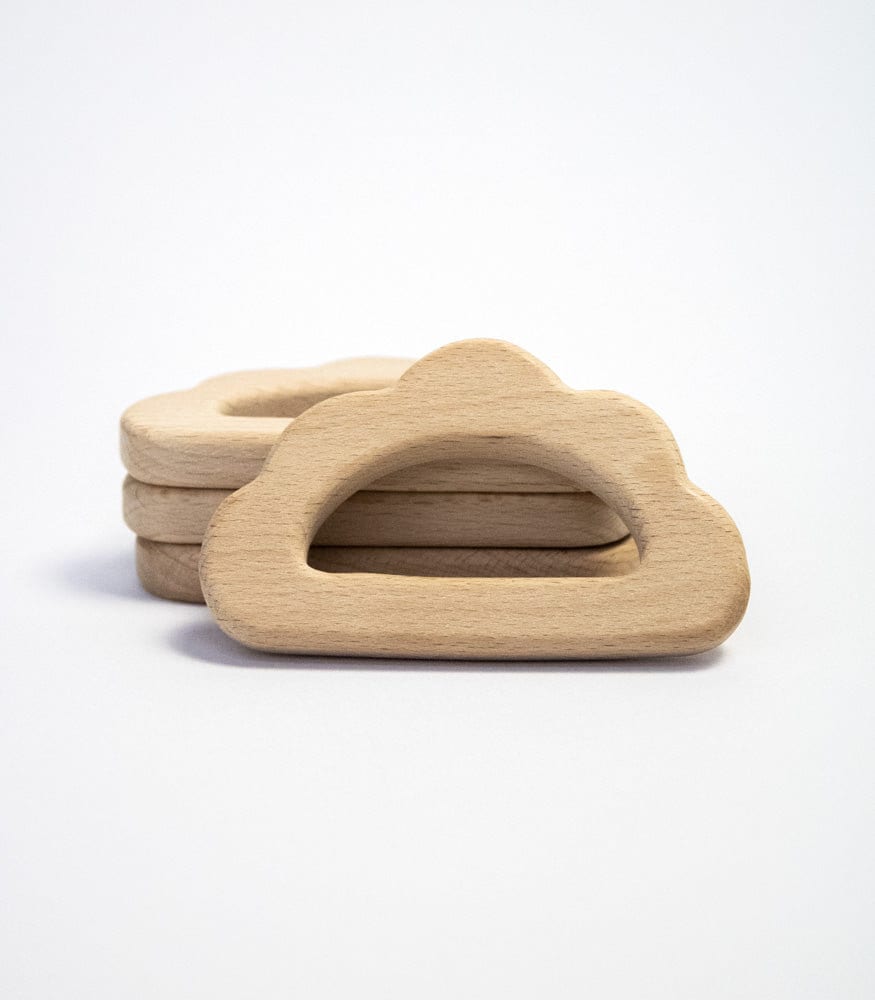 Beißring "Wolke" Aus Buchenholz Beißring "Wolke" Aus Buchenholz von Etsy - MahinaMakramee