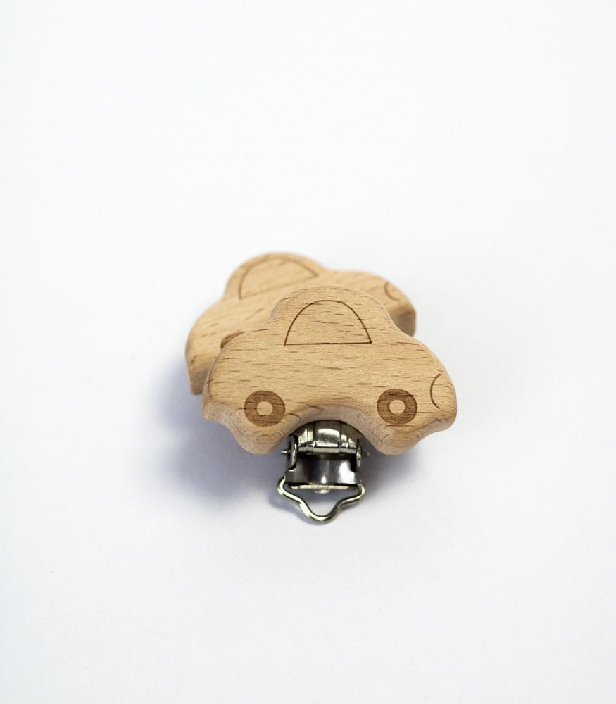 Schnullerclip "Auto" Aus Buchenholz Schnullerclip "Auto" Aus Buchenholz von Etsy - MahinaMakramee