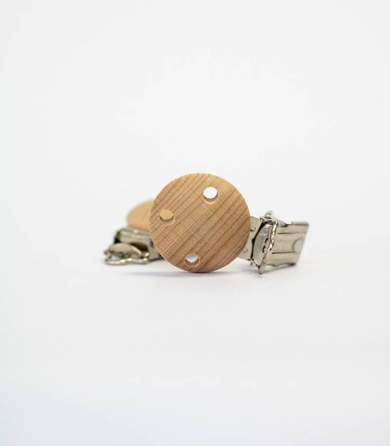 Schnullerclip "Rund Mit Löcher" Aus Buchenholz von Etsy - MahinaMakramee