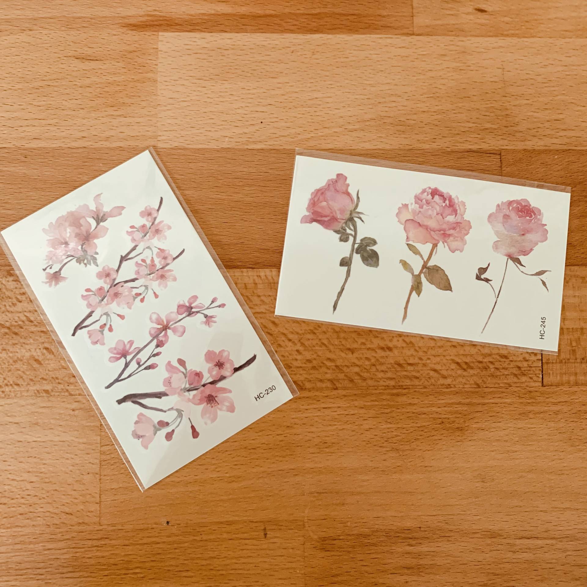 Kinder Temporäres Tattoo | Blumen Rosen Pfingstrosen Sakura Aquarell Sticker Kinderparty Geburtstagsparty von Etsy - MakanaForKids