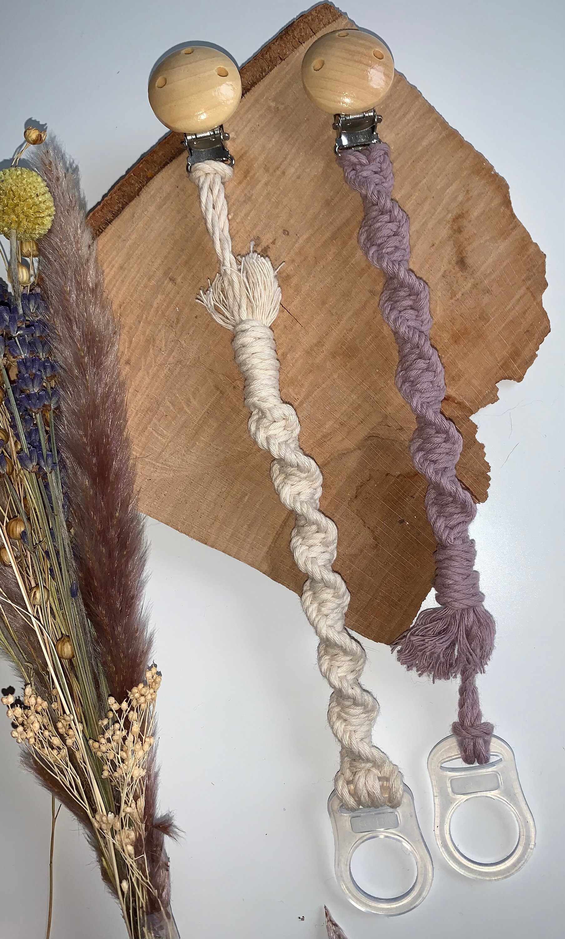 Makramee Schnullerkette Spirale Makramee Schnullerkette Spirale von Etsy - Makramari