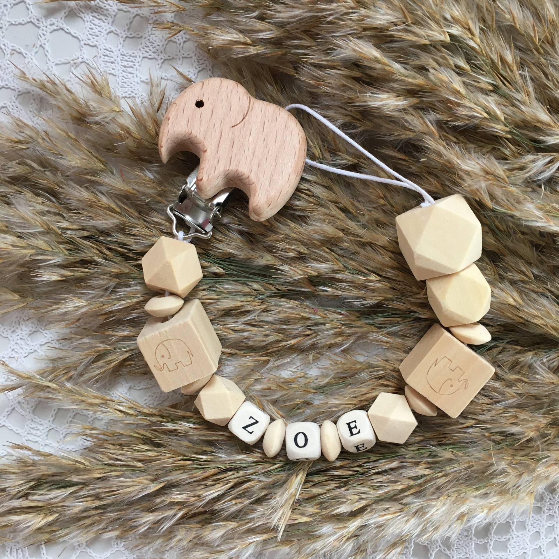 Schnullerkette Personalisiert Makramee Baby von Etsy - MakrameGeschenkeCo