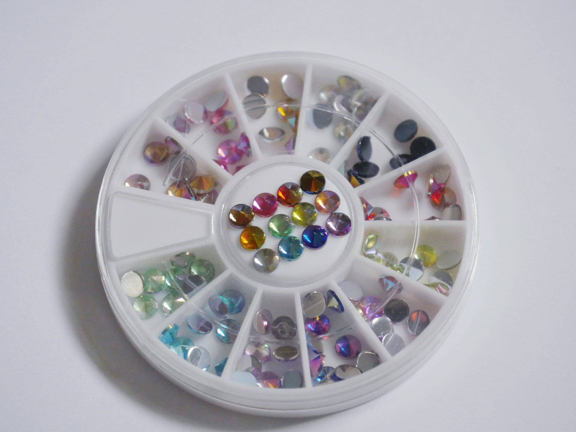 Klare & Ab-Kristallnagel-strass Für Nägel-Kunst-Dekorationen/Gemischter Multi Größe Nagelkunstaufkleber Flache Rückseite von Etsy - Makynail
