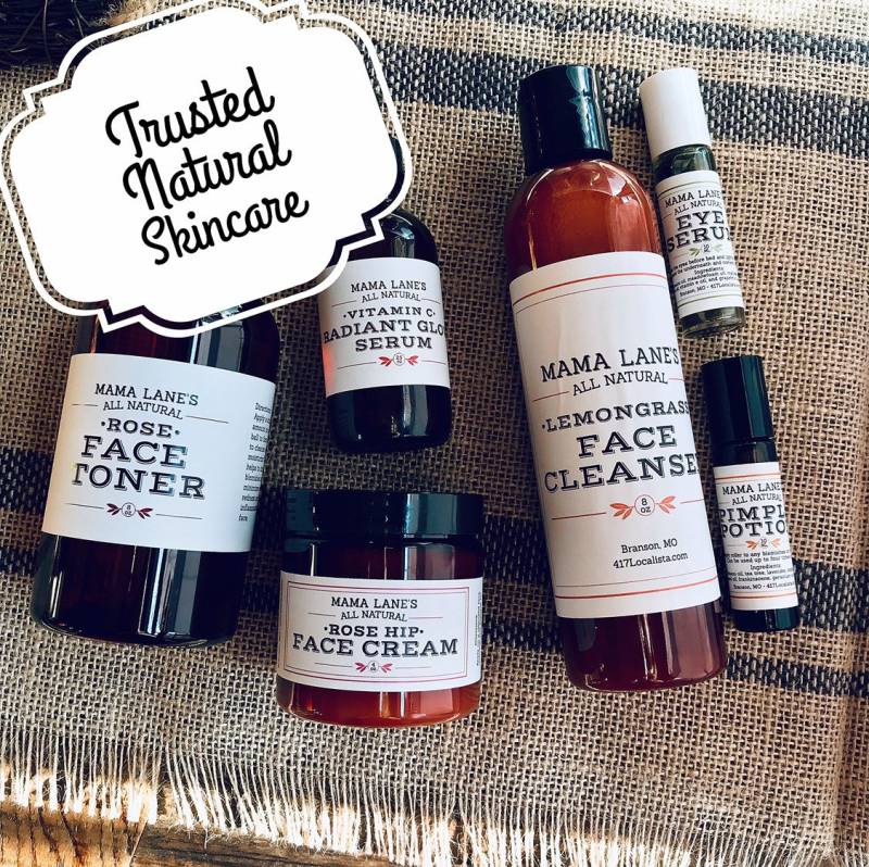 Sechs Stück Hautpflege-Linie von Etsy - MamaLanesAllNatural
