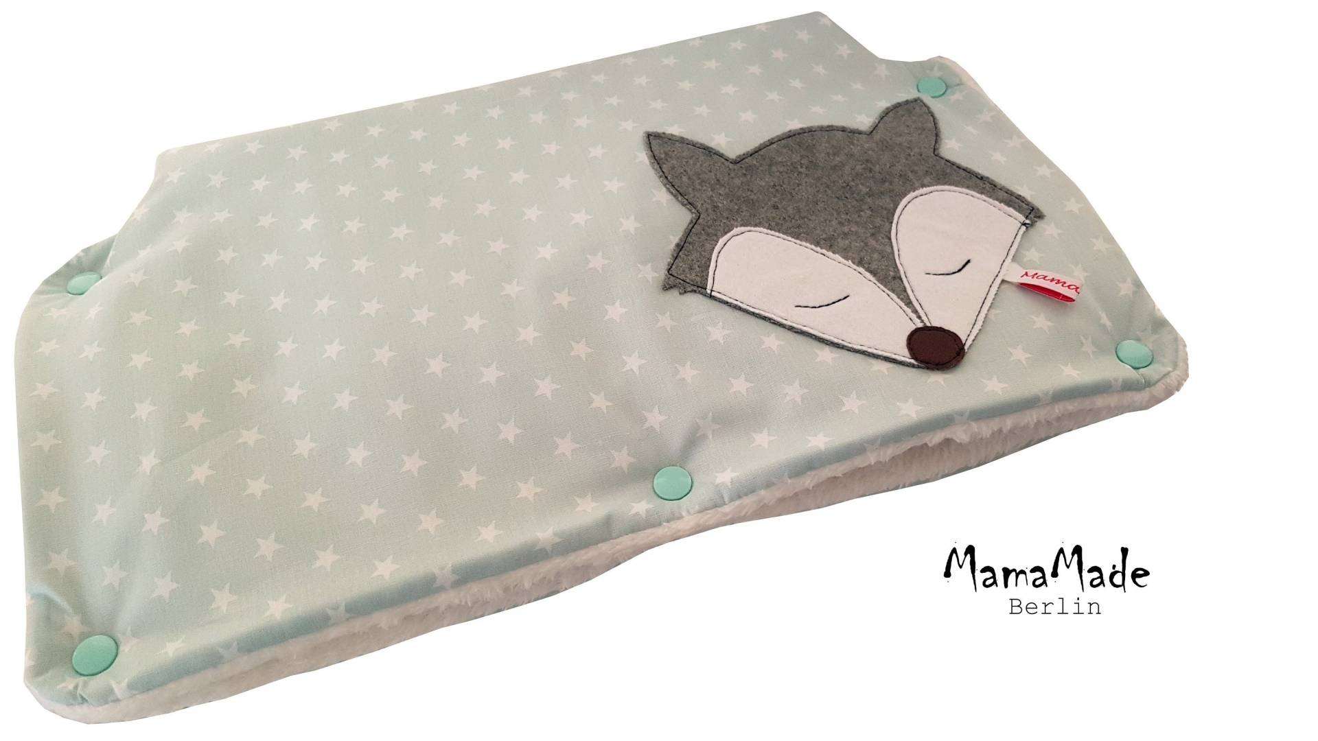 Kinderwagenmuff Fuchs Mint Kinderwagenmuff Fuchs Mint von Etsy - MamaMadeBerlin