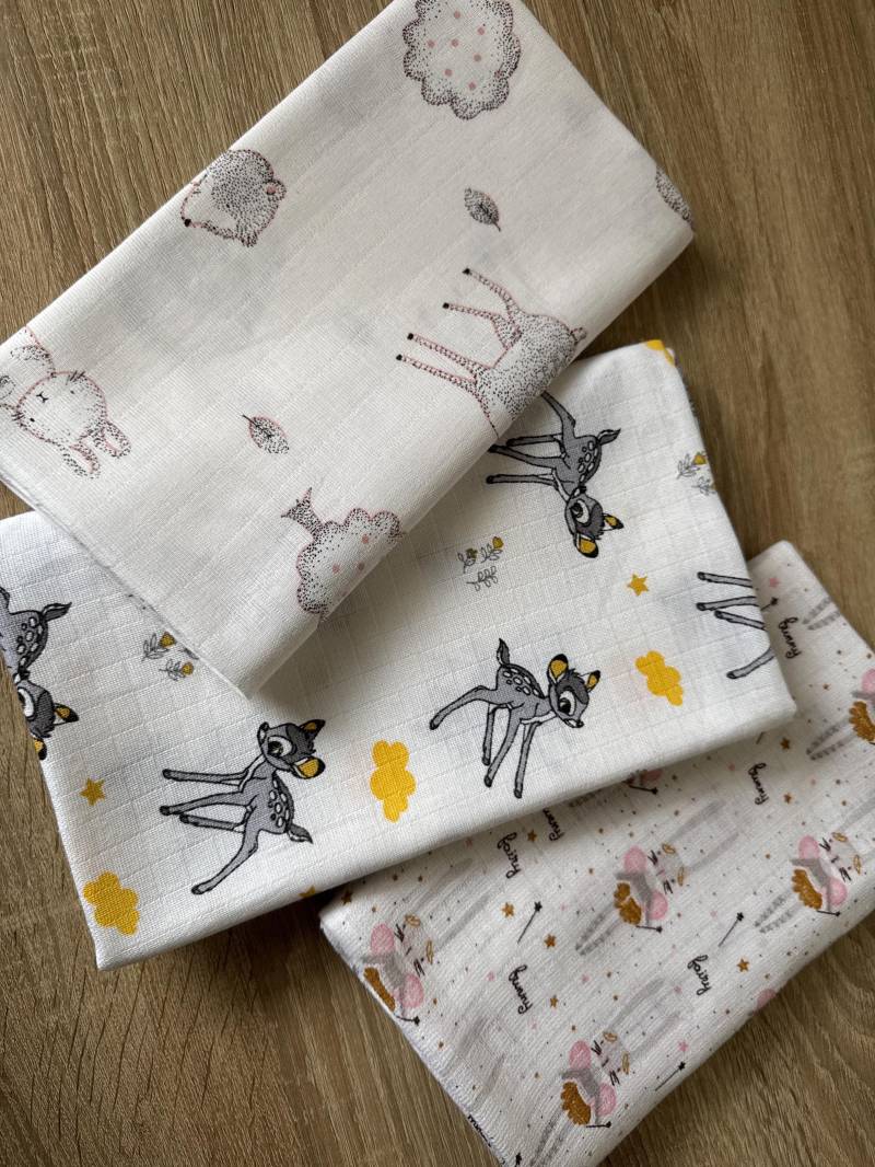Muslin-Babywindeln Set Pucktücher - 3 Stück | 80×100 cm Handgemacht Waldtiere Für Mädchen Muslin-Babywindeln Set Pucktücher - 3 Stück | 80×100 cm Handgemacht Waldtiere Für Mädchen von Etsy - MamiMebyTroitska