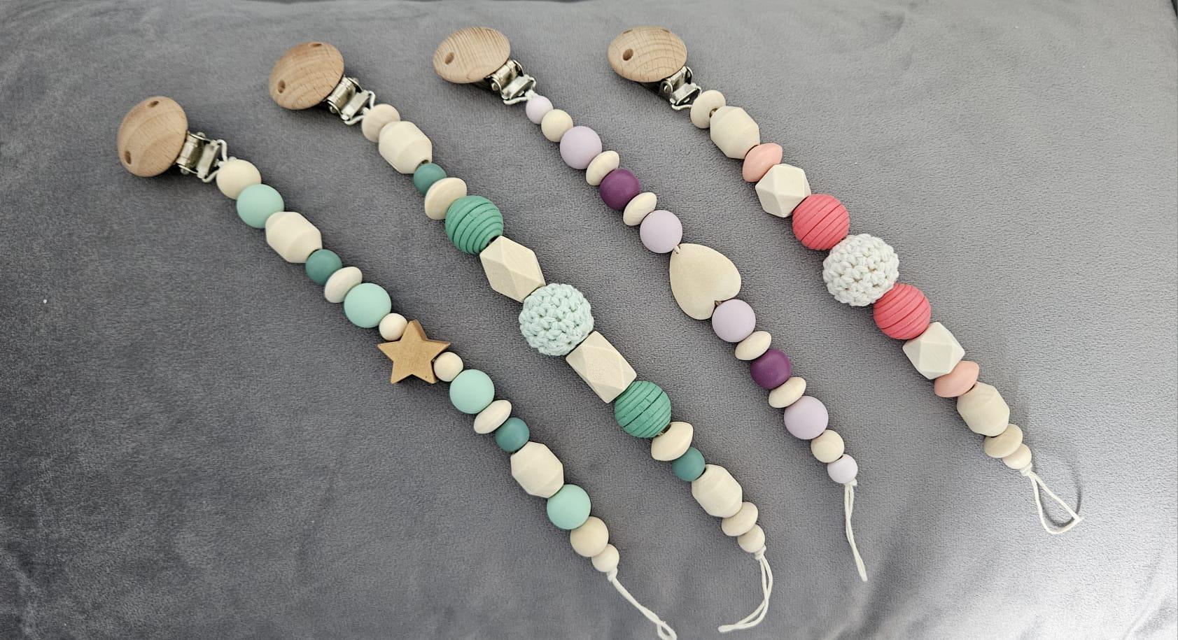 Schnullerkette Baby - Personalisierbar von Etsy - MamisMiniMes