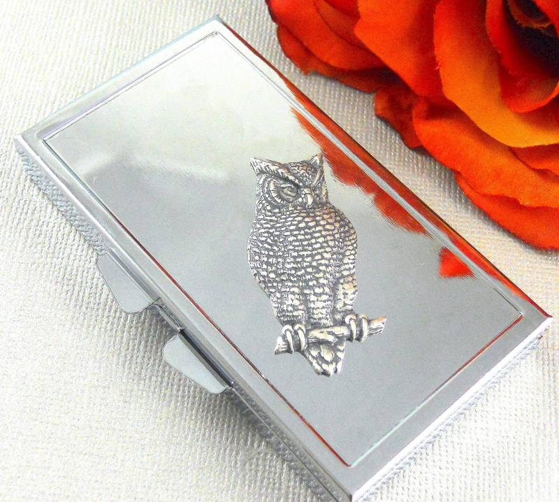 Eule Pillendose, Pillenbox, Wöchentliche Rechteckige Rahmen-Pillendose von Etsy - Maniadesign