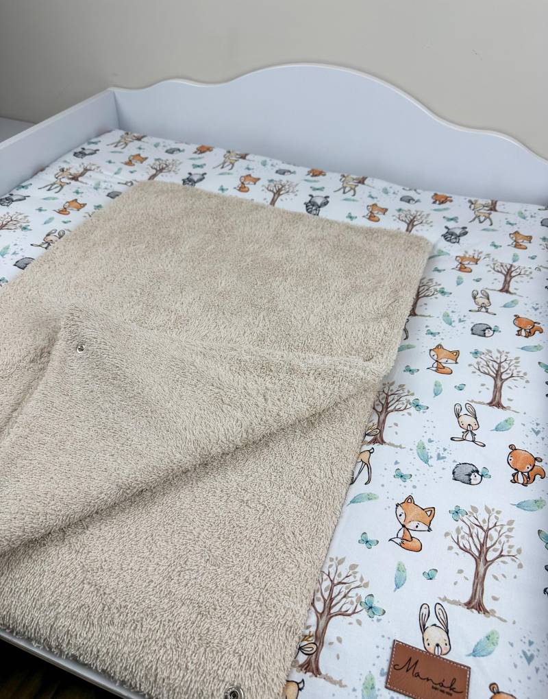 Wickeltischauflage 80x75 cm| Design - Und Frotteestoff | Personalisierbar Wickelunterlage Set Wickeltisch Babygeschenk Babyzimmer von Etsy - Manokhandmade