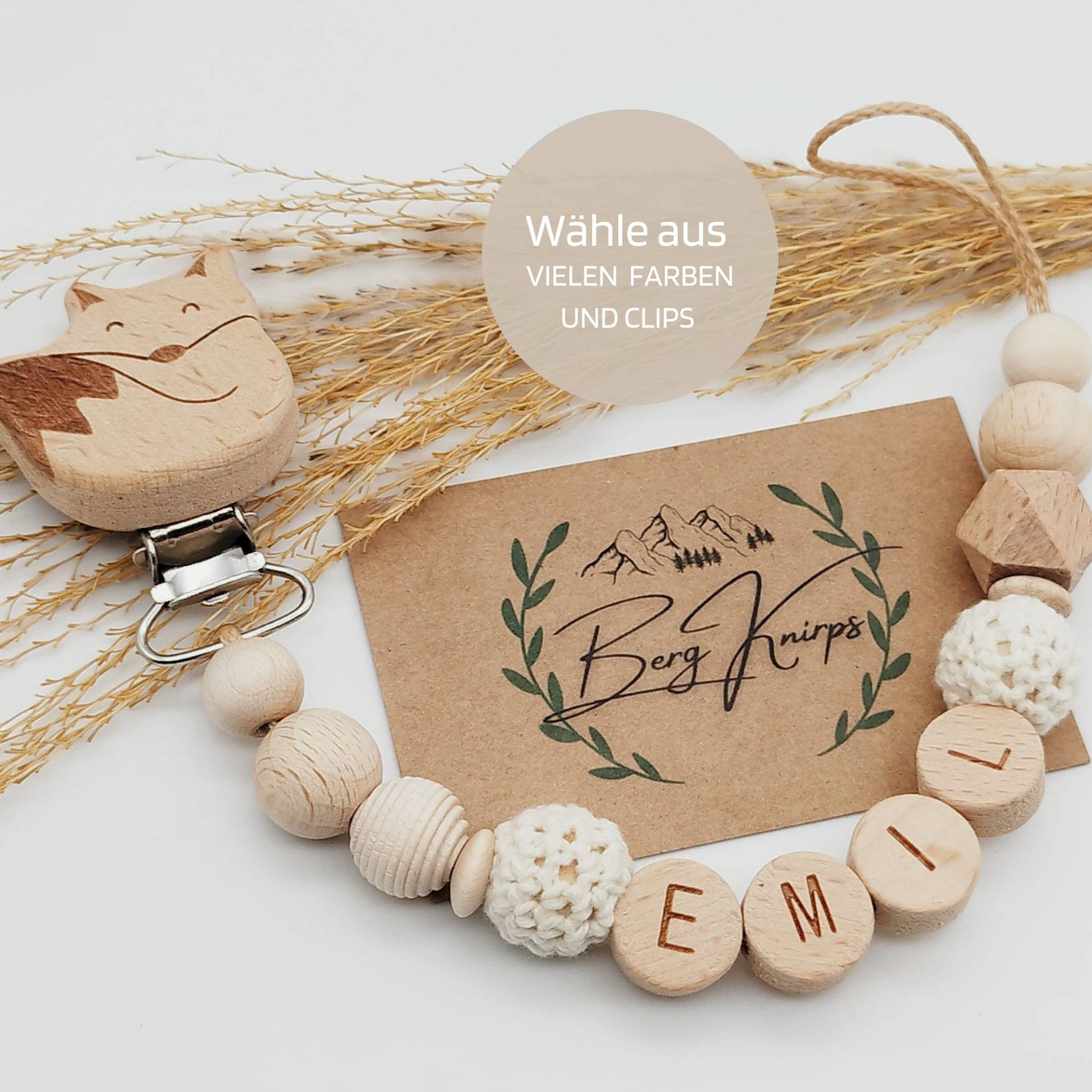 Schnullerkette Mit Namen Personalisiert Für Jungen & Mädchen Als Babygeschenk Zur Geburt Schnullerkette Mit Namen Personalisiert Für Jungen & Mädchen Als Babygeschenk Zur Geburt von Etsy - ManufakturBergKnirps
