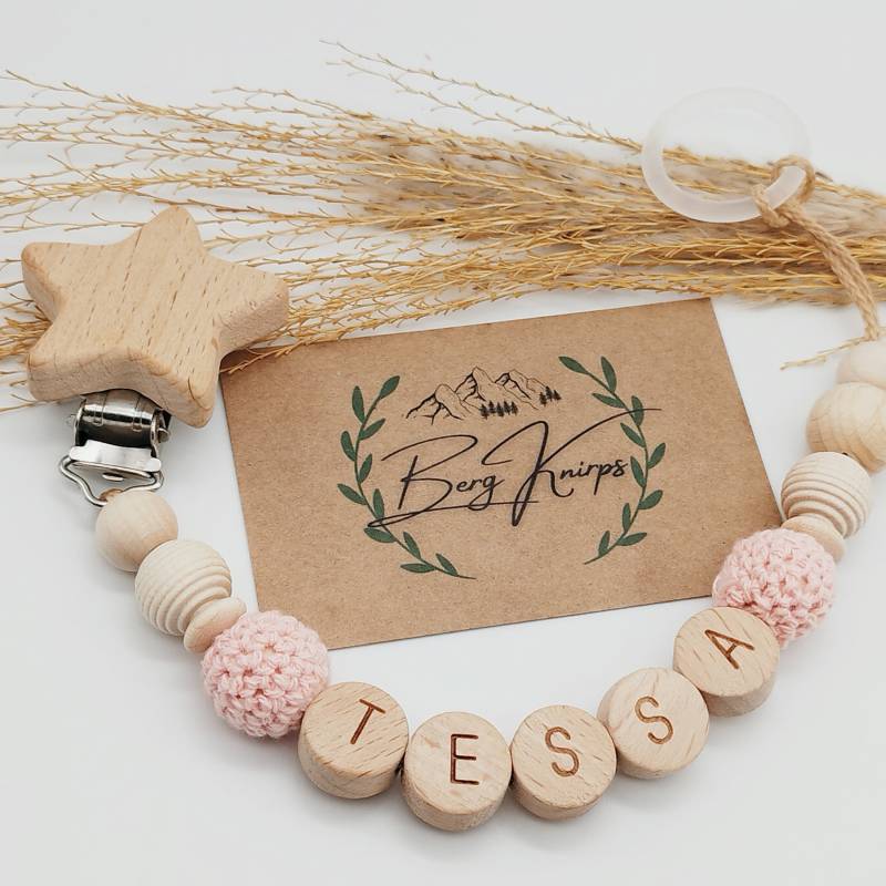 Schnullerkette Mit Namen Personalisiert Mädchen | Babygeschenk Zur Geburt Schnullerkette Mit Namen Personalisiert Mädchen | Babygeschenk Zur Geburt von Etsy - ManufakturBergKnirps