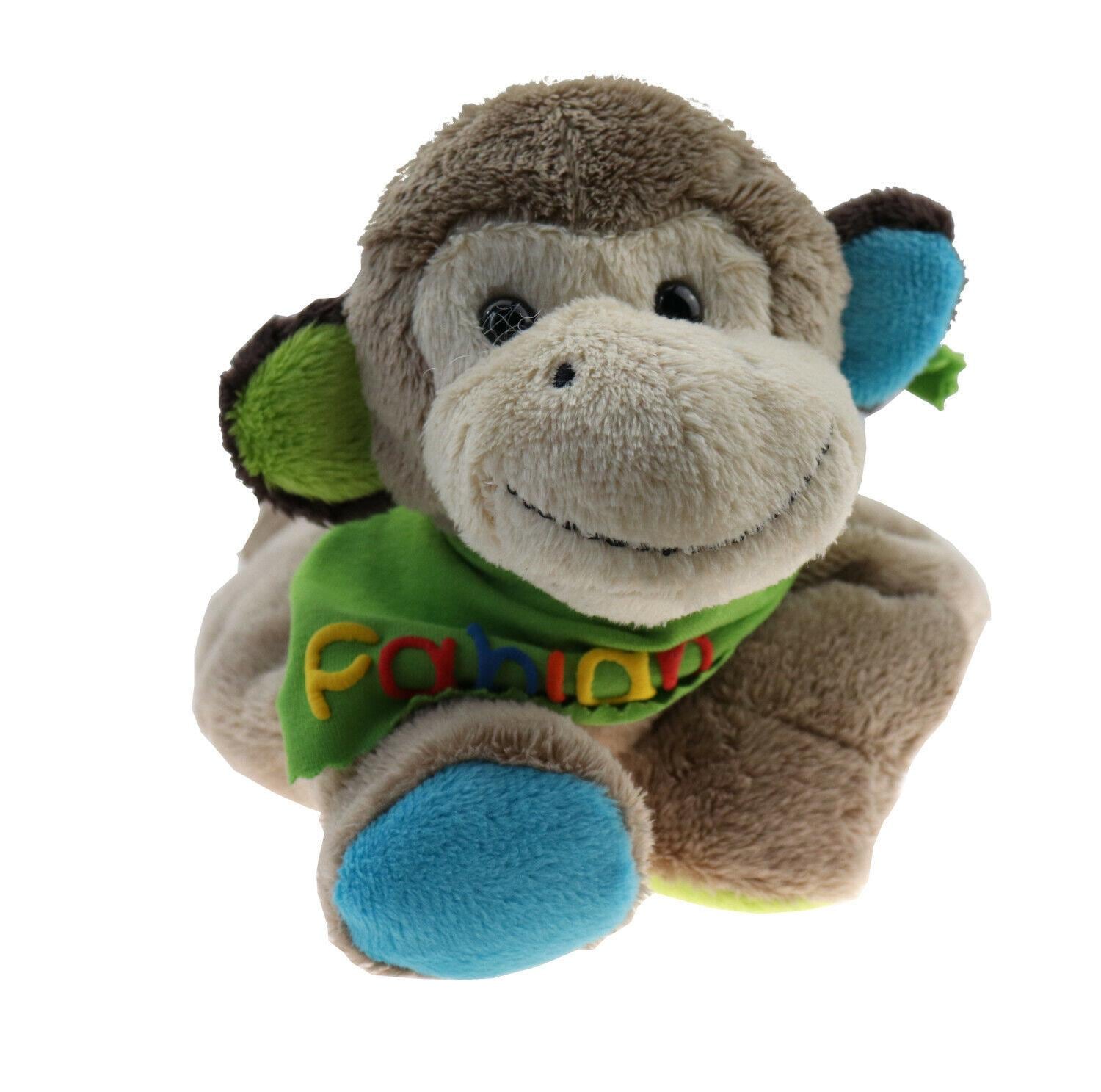 Wärmekissen Wärmetier Affe Mit Halstuch Und Namen Oder Spruch - Personalisiertes Baby Körnerkissen Rapskissen von Etsy - ManufakturMeinName