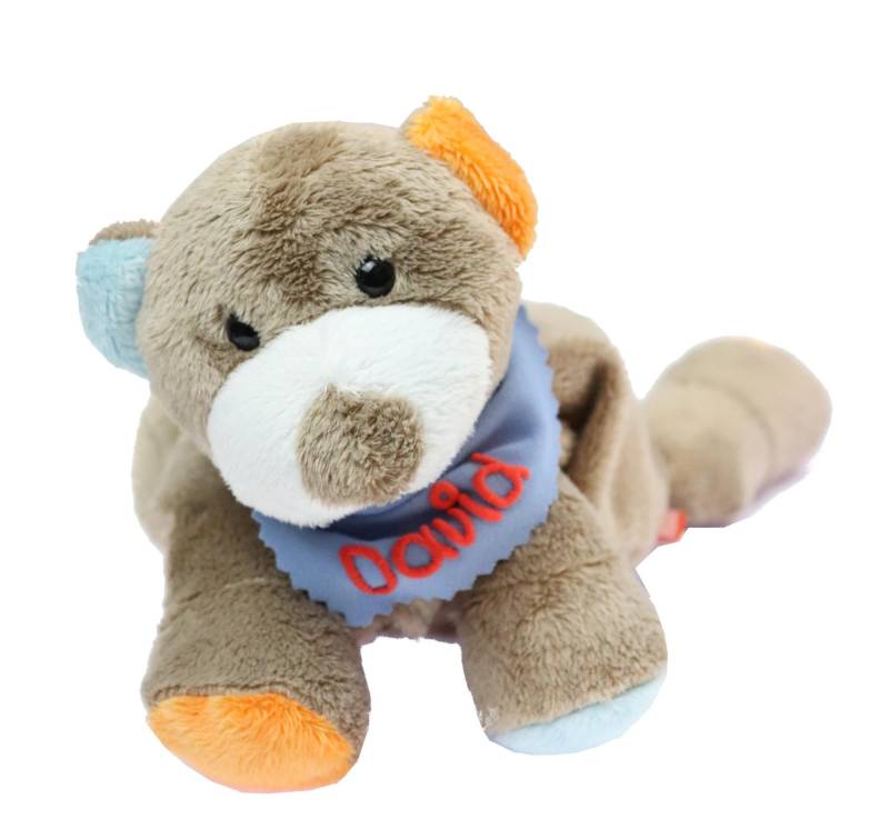 Wärmekissen Wärmetier Bär Mit Halstuch Und Namen Oder Spruch - Personalisiertes Baby Körnerkissen Rapskissen von Etsy - ManufakturMeinName