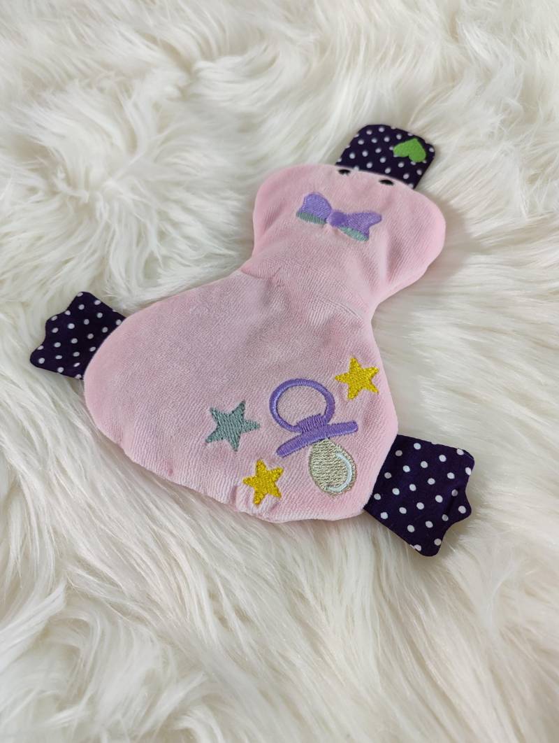 Ente Kirschkernkissen Motiv Schnuller - Rosa Ente Kirschkernkissen Motiv Schnuller - Rosa von Etsy - ManufakturSoKreWe