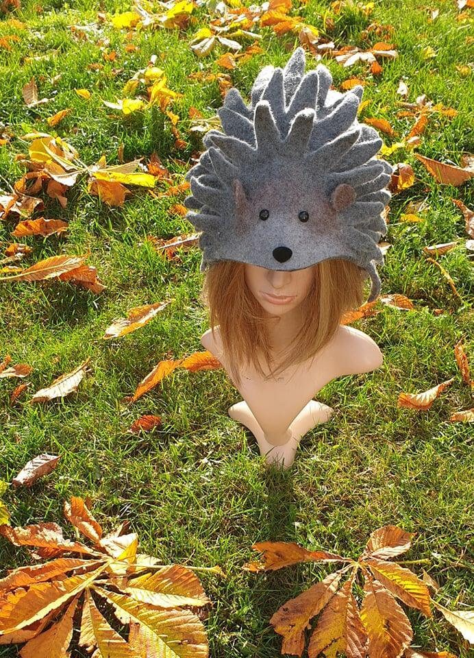 Igel.filzhut, Handgemachte Fantasie, Halloween-Accessoire. Ein Geschenk Für Die Frau, Den Ehemann, Freundin, Kinder. Wintermützen von Etsy - MariEcoLV