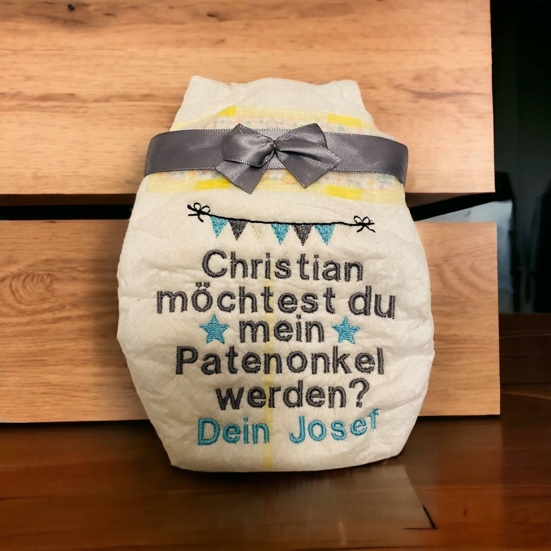 Unikat Bestickte Windel Wimpelkette Stern Patentante-/Onkel Besonderer Anlass Geburt Baby Geschenk Individuell Mädchen Junge Personalisiert Unikat Bestickte Windel Wimpelkette Stern Patentante-/Onkel Besonderer Anlass Geburt Baby Geschenk Individuell Mädchen Junge Personalisiert von Etsy - MariasStickNaehwelt