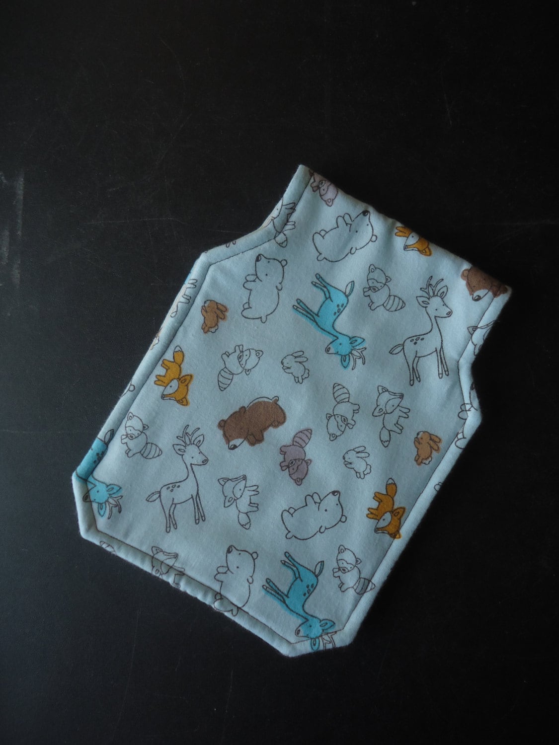 Selbstgemacht, Waldtiere, Baby Spuckkissen, Flanell von Etsy - Marshaslilcraftpatch