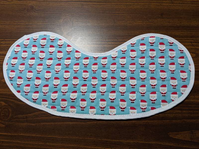 Baby Lätzchen Gesteppt Und Spucktuch in Einem - Mini Santas von Etsy - MaryMickStitchin